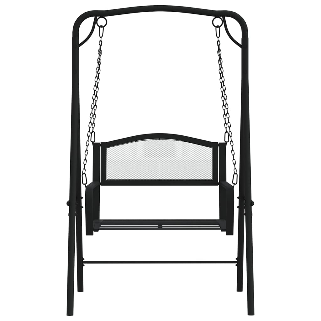 NALORA Swing Bench (124cm) - Black Steel