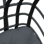 ELORA Hanging Egg Chair with Stand - Anthracite